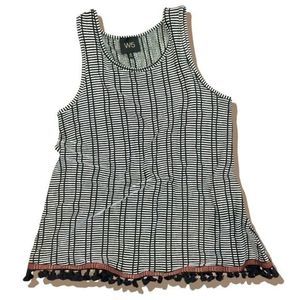 Fringe Tassel Trim Boho Tank Top